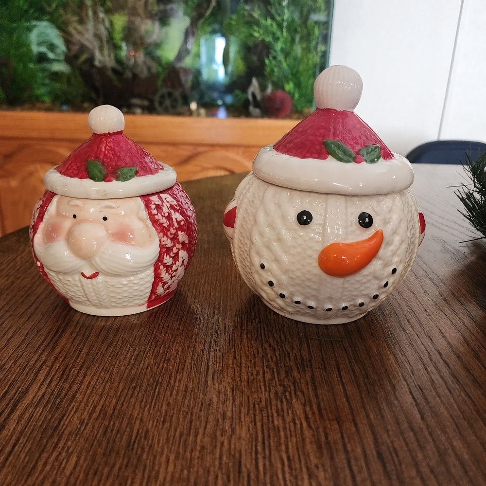 Vintage christmas containers